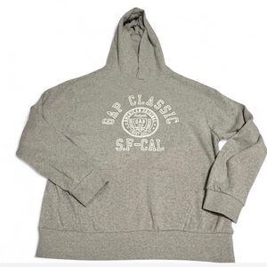 GAP Gray Pullover Hoodie with S.F.-CAL Logo